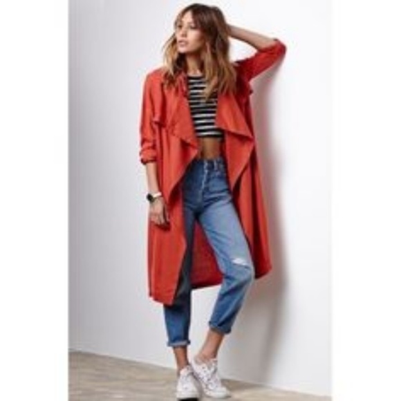 PacSun Jackets & Blazers - PacSun Honey Punch rayon waterfall jacket NWT S
